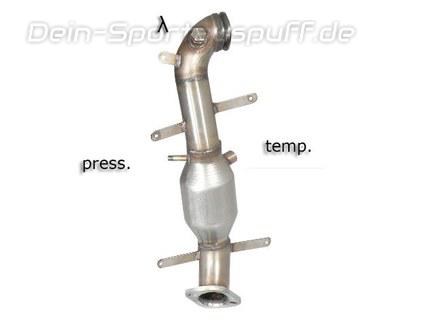 Ragazzon Edelstahl Sport-Kat inkl. Partikelfilter-Ersatzrohr Alfa Romeo MiTo 1.6 JTDM
