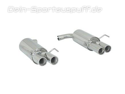 Ragazzon Edelstahl Duplex Sportauspuff Alfa Romeo Spider 939 2.4l JTDM je 2x76mm rund eingerollt versetzt