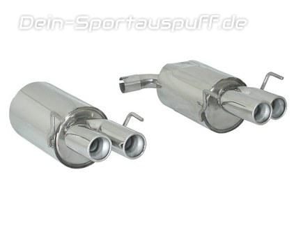 Ragazzon Edelstahl Duplex Sportauspuff Alfa Romeo Spider 939 3.2l JTS je 2x76mm rund eingerollt versetzt