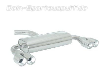 Ragazzon Edelstahl Duplex Sportauspuff Audi A3 8P 1.6l 2.0l FSI je 2x80mm rund eingerollt