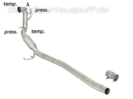 Ragazzon Edelstahl Kat- und Partikelfilter-Ersatzrohr Audi A3 8P Quattro 2.0TDI