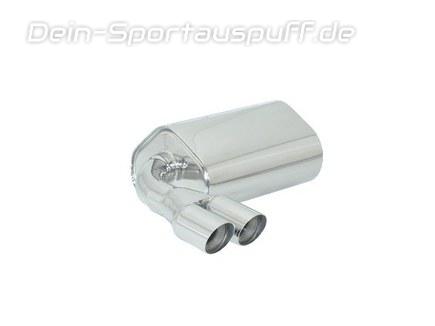 Ragazzon Edelstahl Sportauspuff Audi A3 Sportback 8P Quattro 2.0l TFSI 2x70mm rund doppelwandig abgeschrägt versetzt
