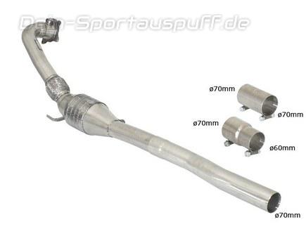 Ragazzon Edelstahl Sport-Kat Audi S3 Sportback 8P 70mm-System