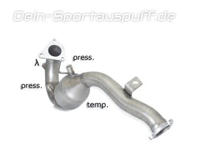 Ragazzon Edelstahl Sport-Kat inkl. Partikelfilter-Ersatzrohr (kurze Variante) Audi A5 Sportback Quattro Typ 8T Coupe 3.0TDI