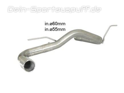Ragazzon Edelstahl Endschalldämpfer-Ersatzrohr BMW 1er F20 F21 120d 90mm rund eingerollt