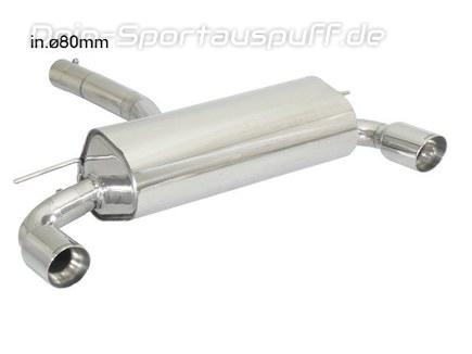 Ragazzon Edelstahl Duplex Sportauspuff BMW 1er F20 F21 M135i je 90mm rund doppelwandig abgeschrägt