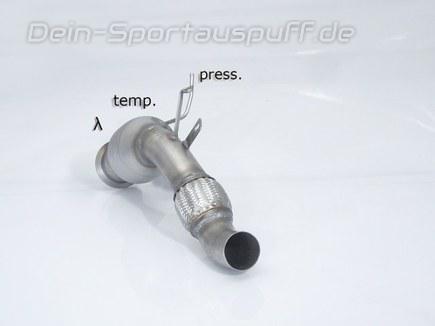 Ragazzon Edelstahl Sport-Kat inkl. Partikelfilter-Ersatzrohr BMW 3er E90 Limo E91 Touring, E92 Coupe u. E93 Cabrio 330d 180kW