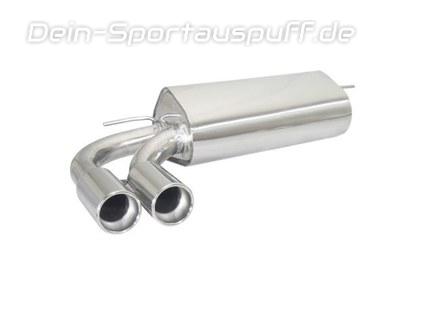 Ragazzon Edelstahl Sportauspuff BMW 3er F30 F31 Limousine u. Touring 328i 2x80mm rund eingerollt versetzt