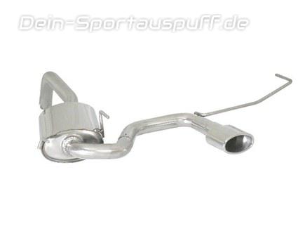 Ragazzon Edelstahl Mittig Sportauspuff Fiat 500 1.3l Mjet 70kW 115x70mm oval eingerollt