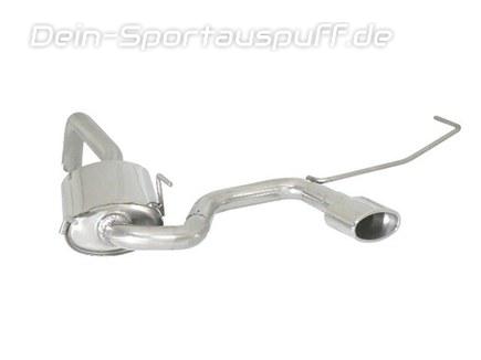 Ragazzon Edelstahl Mittig Sportauspuff Fiat 500 1.4l 16V 115x70mm oval eingerollt