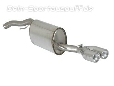 Ragazzon Edelstahl Sport-Endschalldämpfer Fiat Bravo Typ 198 2.0l MJET 2x80mm rund eingerollt versetzt