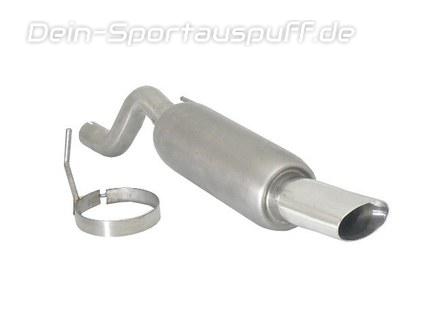 Ragazzon Edelstahl Sportauspuff Fiat Punto Evo + Grande Punto (199) 1.3l MJET mit Sport-Heck 110x65mm oval doppelwandig abgeschrägt