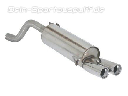 Ragazzon Edelstahl Sportauspuff Fiat Punto Evo + Grande Punto (199) 1.4 Turbo Multiair 2x70mm rund eingerollt versetzt