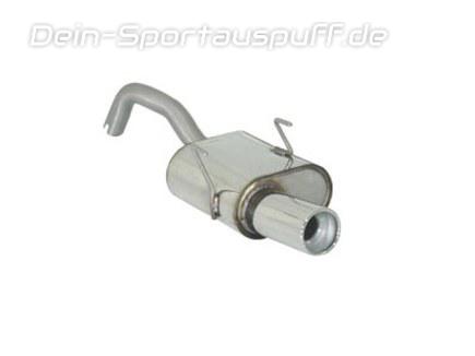 Ragazzon Edelstahl Sport-Endschalldämpfer Fiat Panda Typ 169 1.2l 90mm rund eingerollt