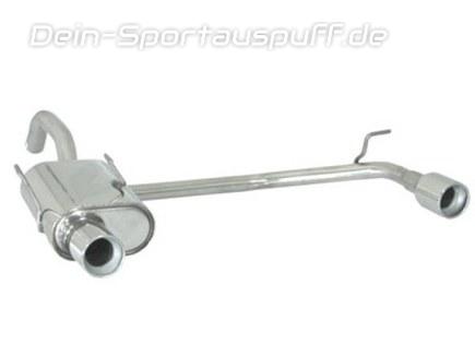 Ragazzon Edelstahl Duplex Sportauspuff Fiat Panda Typ 169 1.3l MJET 51kW je 90mm rund eingerollt