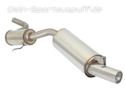Ragazzon Edelstahl Sport-Endschalldämpfer Fiat Uno Bj.85-89 1.3l Turbo 80mm rund eingerollt