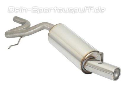 Ragazzon Edelstahl Race Sport-Endschalldämpfer Fiat Uno (mit Kat) Bj.89-93 1.3l Turbo 80mm rund eingerollt