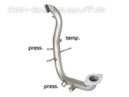 Ragazzon Edelstahl Kat- und Partikelfilter-Ersatzrohr Ford Focus C-Max 1 1.6l TDCI