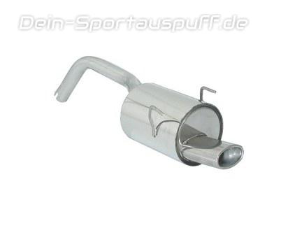 Ragazzon Edelstahl Sport-Endschalldämpfer Ford Ka 2 ab Bj.09 115x70mm oval eingerollt