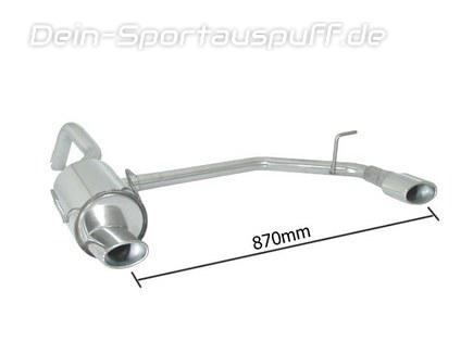 Ragazzon Edelstahl Duplex Sportauspuff Ford Ka 2 ab Bj.09 je 115x70mm oval eingerollt
