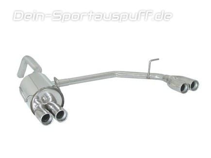 Ragazzon Edelstahl Duplex Sportauspuff Ford Ka 2 ab Bj.09 je 2x70mm rund eingerollt
