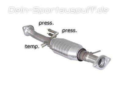 Ragazzon Edelstahl Sport-Kat inkl. Partikelfilter-Ersatzrohr Ford Kuga (Mod. Mit Euro4)