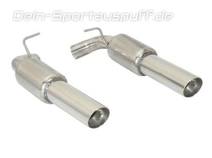 Ragazzon Edelstahl Duplex Sportauspuff Range Rover Sport ab 2009 3.0l D V6 je 90mm rund doppelwandig abgeschrägt