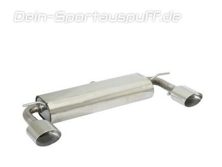 Ragazzon Edelstahl Duplex Sportauspuff Mercedes A-Klasse W176 A250 70mm-System je 135x90mm oval doppelwandig abgeschrägt