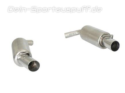 Ragazzon Edelstahl Duplex Sportauspuff Mini Cooper S R55 Clubman je 90mm rund doppelwandig abgeschrägt