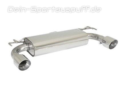 Ragazzon Edelstahl Duplex Sportauspuff Mitsubishi Lancer Evo X 70mm-System je 102mm rund doppelwandig abgeschrägt