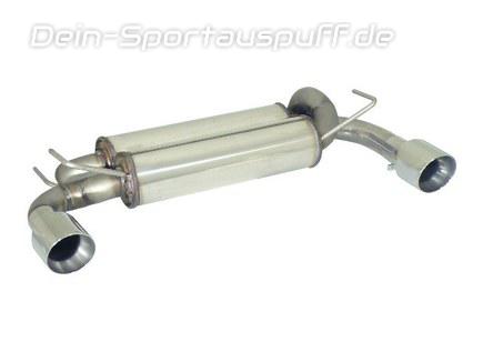 Ragazzon Edelstahl Duplex Sportauspuff Nissan 370Z Coupe u. Roadster je 102mm rund doppelwandig abgeschrägt