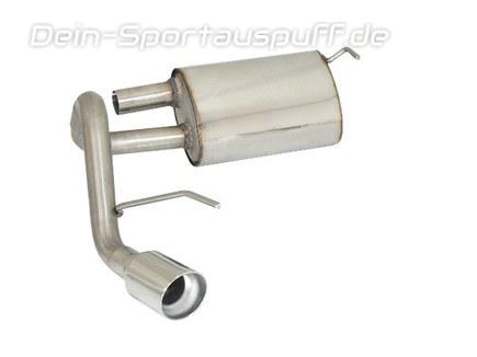 Ragazzon Edelstahl Sportauspuff Opel Astra J 5-Tür 1.7l CDTi 90mm rund doppelwandig abgeschrägt