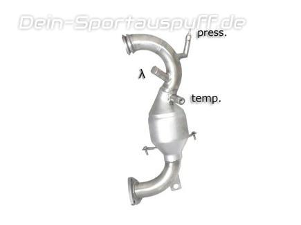 Ragazzon Edelstahl Sport-Kat inkl. Partikelfilter-Ersatzrohr Opel Astra J 5-Tür u. Sports Tourer 2.0l CDTi