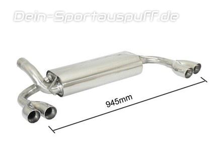 Ragazzon Edelstahl Duplex Sportauspuff Opel Astra J Gtc L Turbo Je