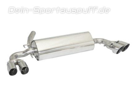 Ragazzon Edelstahl Duplex Sportauspuff Opel GT ab Bj.07 60mm-System je 2x115x70mm oval doppelwandig abgeschrägt