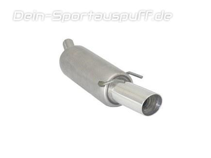 Ragazzon Edelstahl Sportauspuff Opel Tigra A 90mm rund doppelwandig abgeschrägt