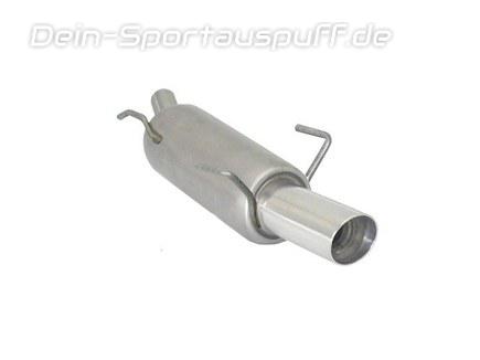 Ragazzon Edelstahl Sportauspuff Opel Tigra B TwinTop 90mm rund doppelwandig abgeschrägt