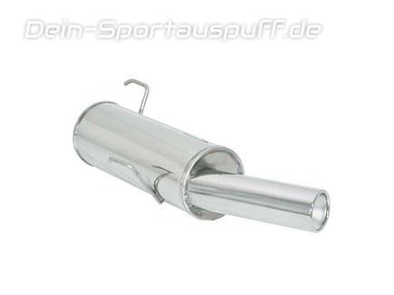 Ragazzon Edelstahl Sport-Endschalldämpfer Peugeot 206 1.1-1.6l 80mm rund eingerollt