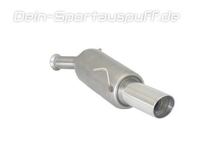 Ragazzon Edelstahl Sportauspuff Peugeot 308 1.6l HDI 90mm rund doppelwandig abgeschrägt
