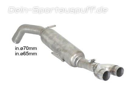 Ragazzon Edelstahl Race Sport-Endschalldämpfer Peugeot RCZ 1.6l THP für originalen Endrohrausgang