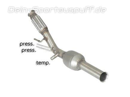 Ragazzon Edelstahl Sport-Kat inkl. Partikelfilter-Ersatzrohr Peugeot RCZ 2.0l HDI