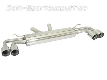 Ragazzon Edelstahl Duplex Sportauspuff Porsche Cayenne 2 Turbo S 4.8l Typ 958 ab Bj.2010 je 2x102mm rund doppelwandig abgeschrägt versetzt