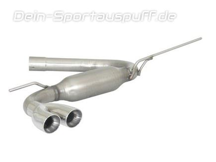 Ragazzon Edelstahl Sportauspuff Seat Leon 5F FR TDI 2x70mm rund doppelwandig abgeschrägt versetzt