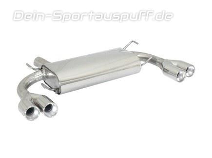 Ragazzon Edelstahl Duplex Sportauspuff Subaru Impreza WRX STI Schrägheck GR ab08 70mm-System je 2x90mm rund eingerollt versetzt
