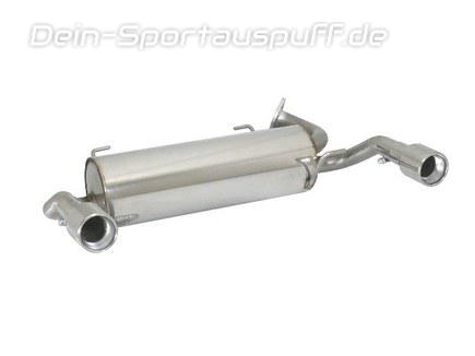 Ragazzon Edelstahl Duplex Sportauspuff Suzuki Swift 3 Sport EZ MZ je 90mm rund eingerollt