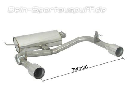 Ragazzon Edelstahl Duplex Sportauspuff Toyota Celica T23 je 102mm rund eingerollt