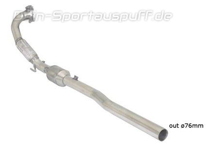 Ragazzon Edelstahl Sport-Kat VW Golf 6 GTI 76mm-System