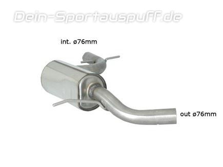 Ragazzon Edelstahl Vorschalldämpfer VW Golf 6 GTI 76mm-System