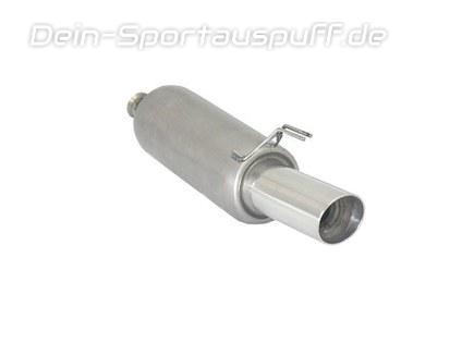 Ragazzon Edelstahl Sportauspuff inkl. Adapter auf Serie Alfa Romeo 145 1.9 JTD 90mm rund doppelwandig abgeschrägt
