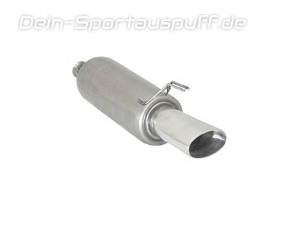 Ragazzon Edelstahl Racing-Komplettanlage ab Kat Alfa Romeo 145 1.9 JTD 110x65mm oval doppelwandig abgeschrägt